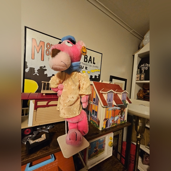 Vintage Le Artist 1980 Pink Panther Plush Velvet Touch Collection - Picture 5 of 6